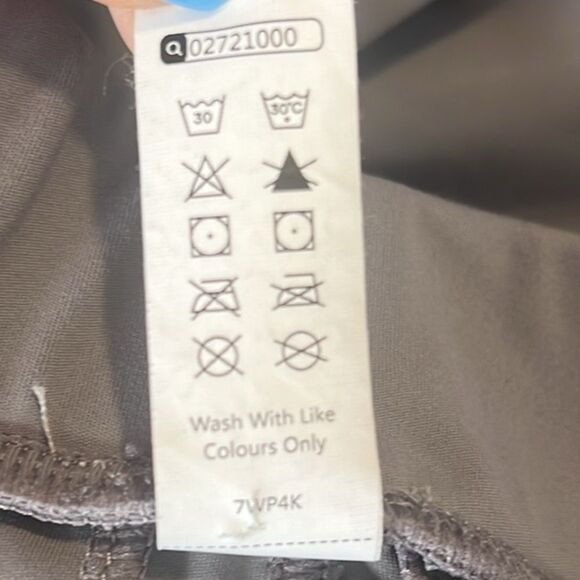 High Silent Storm Gray High Waisted Side Pocket Work Flare Pants Size Small - Picture 8 of 12